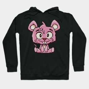 Pink Pixel Bear - low-bit graphics - gift idea Hoodie